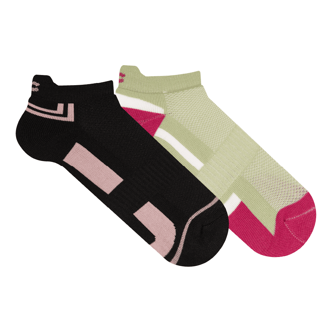 Kit 2 Pares de Meia de Poliamida com Cano Curto e Puxador